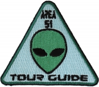 Area 51 Tour Guide Patch Alien Head