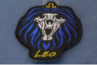 Leo Skull Zodiac Sign Patch