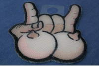 Tits And Rock On Fun Iron On Patch