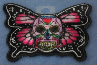 Sugar Skull Butterfly Patch