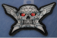 Robot Skull Small Patch
