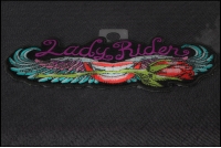 Lips and roses Lady Rider Patch