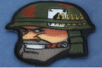 Soldier Cigar Ace of Spades Bullets and Helmet Patch