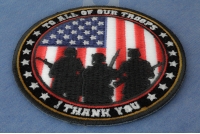 To All Our Troops I Thank You Patch