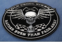 Old skool Biker Skull Patch