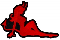 Red Devil Girl Patch