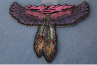 Lady Rider Wings and Feather Small Patch