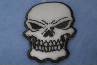 Small Reflective Skull Patch