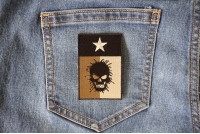Texas Flag Skull Patch Texas Flag Skull Patch