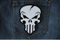 Nasty Skull Patch in White Nasty Skull Patch in White