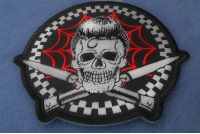 Switchblades Billy Skull Spider Web Patch