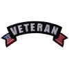 Veteran Upper Rocker with US Flag Small Patch
