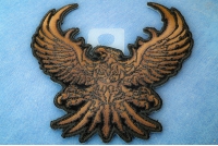 Brown Eagle Small Embroidered Iron on Patch