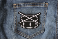 Drum and Sticks Music Band Patch Drum and Sticks Music Band Patch