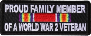Proud Family Member of a World War 2 Veteran Patch