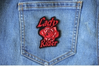 Lady Rider Red Rose Patch Lady Rider Red Rose Patch