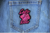 Lady Rider Pink Rose Patch Lady Rider Pink Rose Patch