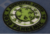I survived covid 19 Iron on Corona Virus Patch