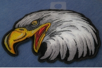 Eagle Head Facing Left Iron on Patch