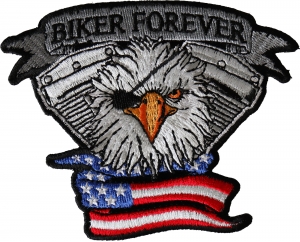 Biker Forever Eagle Eye Patch
