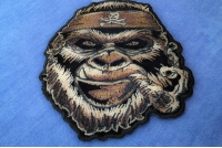 Cigar Gorilla Patch with Skull Headwrap