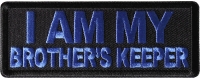 I am My Brother's Keep Patch Blue
