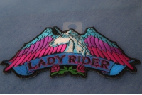 Lady Rider Unicorn Biker Patch