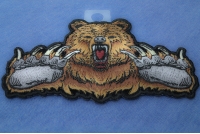 Brown Bear Claws Iron on Patch