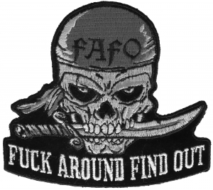 Fuck Around Find Out Skull Patch Fuck Around Find Out Skull Patch