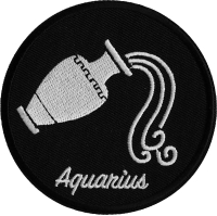 Aquarius zodiac sign Patch