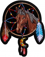 Horse in Dreamcatcher Iron on Patch