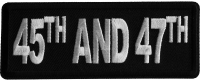 45th and 47th Iron on Patch