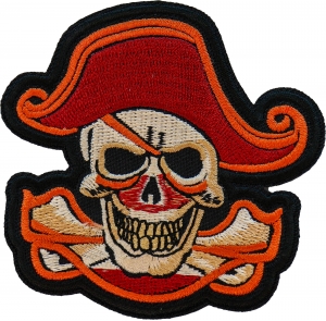Pirate Skull Patch Embroidered