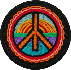 Hippie Peace Patch Embroidered