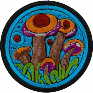 Psychedelic Shrooms Patch Embroidered