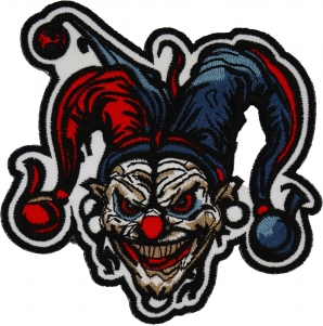 Scary Jester Clown Patch