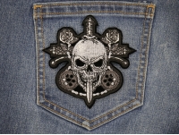 Skull and Roses Patch Skull and Roses Patch