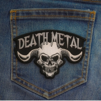 Death Metal Skull Patch