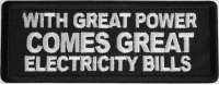 With Great Power Comes Great Electricity Bills Patch With Great Power Comes Great Electricity Bills Patch