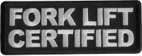 Fork Lift Certified Patch
