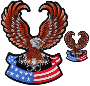 Large Eagle Iron on Patch Large Eagle Patch Large Eagle Back Patch for Jacket Large Eagle Biker Patch Large Eagle Motorcycle Patch for Men