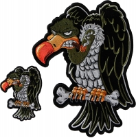 Cigar Vulture Patches Set of Large and Small
