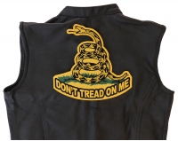 Don't Tread On Me Large Biker Back Patch | US Military Veteran Patches