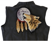 Howling Wolf Moon Back Patch Large | Embroidered Patches