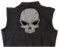 Large Reflective Skull Patch For Jackets | Embroidered Patches