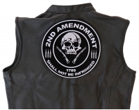 2nd Amendment Skull 1789 Large Patch | US Military Veteran Patches