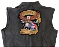 Freedom Isn't Free Biker Eagle Patriotic Large Back Patch