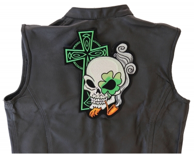 Purchase CELTIC CROSS SKULL BIKER PATCH (XXL) 11 INCH PATCH In Las - Foto 2
