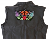 Butterflies and Flower Large Ladies Back Patch