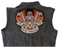 Old Skool Biker 13 Large Back Patch